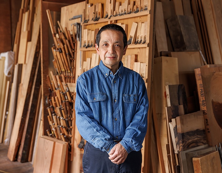 Woodworker Seizo Kawaguchi is fascinated by beautiful patterns.