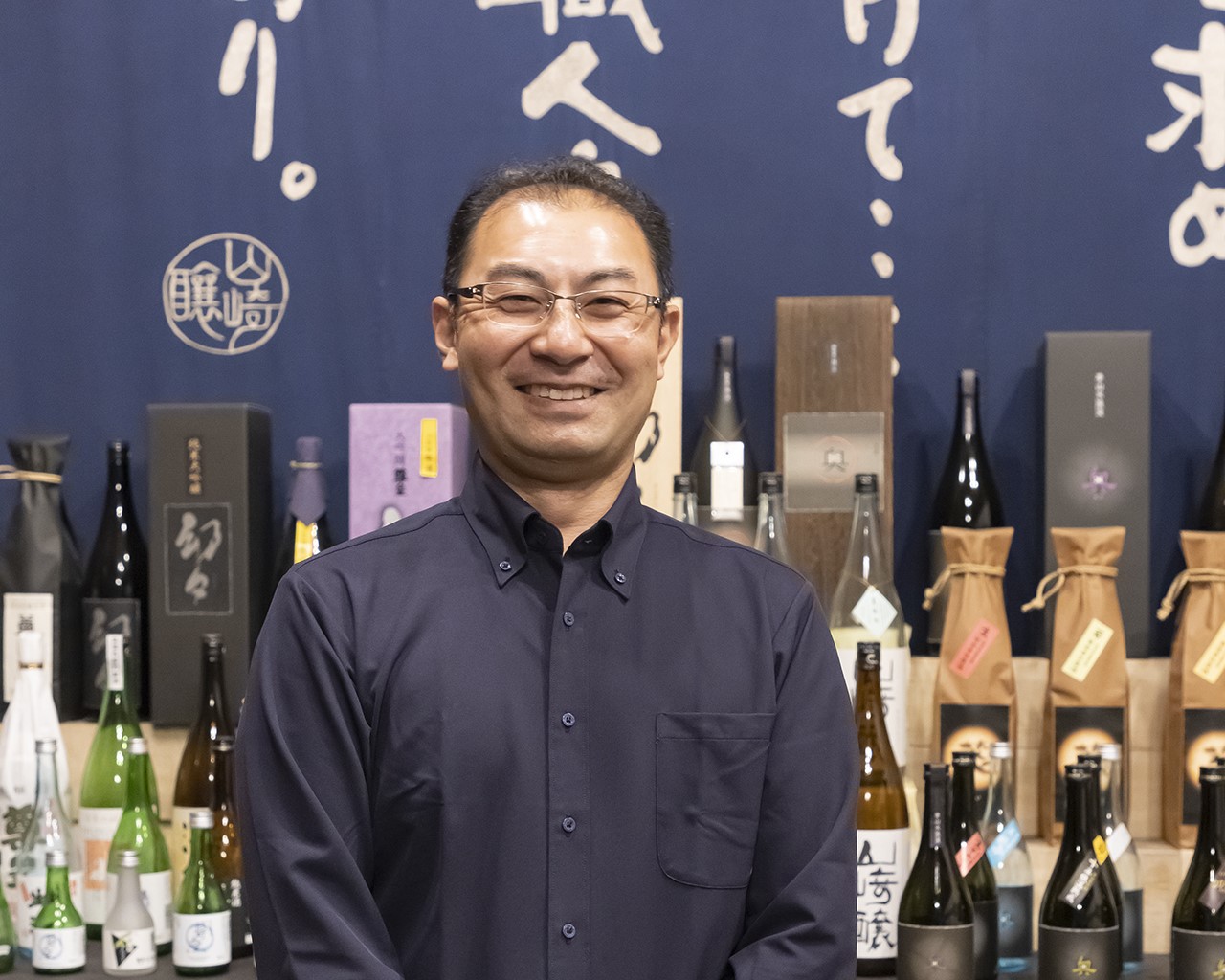 Brewing sake with locally produced rice. Yamazaki Limited Partnership, the brewer of “Sonno”.