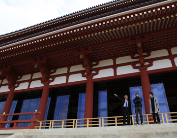 Restoration from Nara Period ”Remnants of Heijo Palace Suzaku Gate Former Imperial Audience Hall”